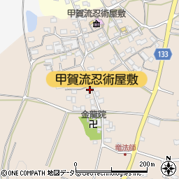 滋賀県甲賀市甲南町竜法師2240周辺の地図