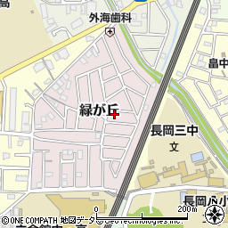京都府長岡京市緑が丘7-13周辺の地図