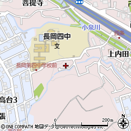 京都府長岡京市下海印寺（西山田）周辺の地図