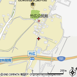 愛知県新城市竹広604周辺の地図