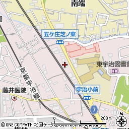 京都中央信用金庫黄檗支店周辺の地図