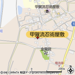 滋賀県甲賀市甲南町竜法師2242周辺の地図