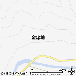 兵庫県上郡町（赤穂郡）金出地周辺の地図