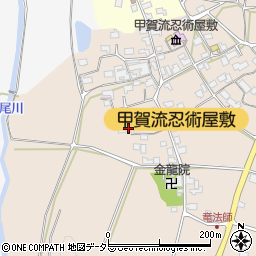 滋賀県甲賀市甲南町竜法師2245周辺の地図