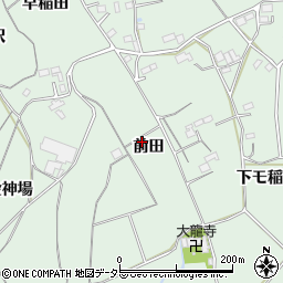 愛知県新城市有海（前田）周辺の地図