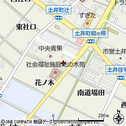 愛知県岡崎市土井町地堂周辺の地図