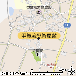 滋賀県甲賀市甲南町竜法師912周辺の地図