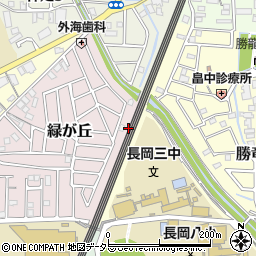 京都府長岡京市緑が丘1周辺の地図
