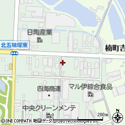 三重県四日市市楠町北五味塚1430-1周辺の地図