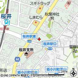 愛知県安城市桜井町（茶屋坊）周辺の地図