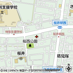 ローソン安城桜井町店周辺の地図