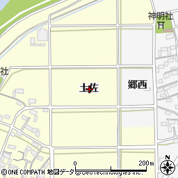 愛知県岡崎市合歓木町土佐周辺の地図