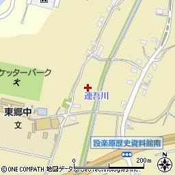愛知県新城市竹広断上周辺の地図