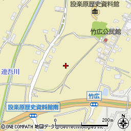 愛知県新城市竹広山形周辺の地図