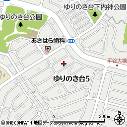 兵庫県三田市ゆりのき台5丁目25周辺の地図