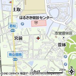 愛知県探偵業協会　岡崎支部・お客様窓口周辺の地図