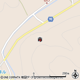 岡山県美作市南周辺の地図