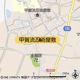 滋賀県甲賀市甲南町竜法師913周辺の地図