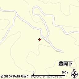 岡山県加賀郡吉備中央町豊岡下347周辺の地図