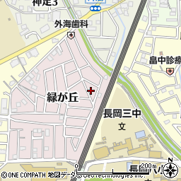 京都府長岡京市緑が丘9周辺の地図
