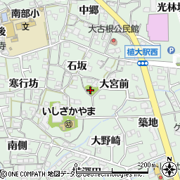 愛知県知多郡阿久比町植大石坂周辺の地図