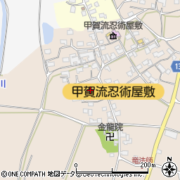 滋賀県甲賀市甲南町竜法師2262周辺の地図