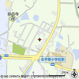 兵庫県三田市志手原873-8周辺の地図