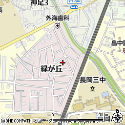 京都府長岡京市緑が丘8周辺の地図