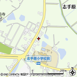 兵庫県三田市志手原882-1周辺の地図