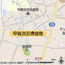 滋賀県甲賀市甲南町竜法師915周辺の地図