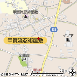 滋賀県甲賀市甲南町竜法師921周辺の地図