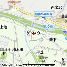 愛知県岡崎市牧平町ゲンノウ周辺の地図