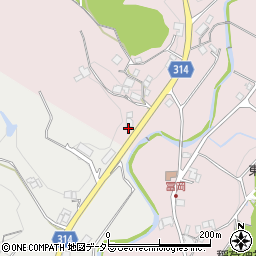 兵庫県三木市吉川町冨岡264周辺の地図