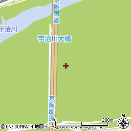 宇治川大橋周辺の地図