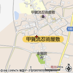 滋賀県甲賀市甲南町竜法師2263周辺の地図