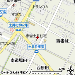 愛知県岡崎市土井町柳ケ坪8周辺の地図