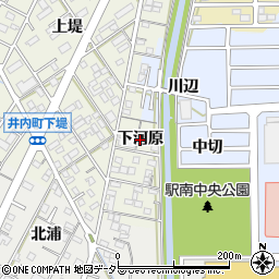愛知県岡崎市井内町（下河原）周辺の地図