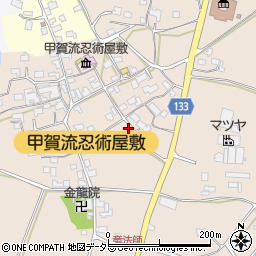 滋賀県甲賀市甲南町竜法師918周辺の地図