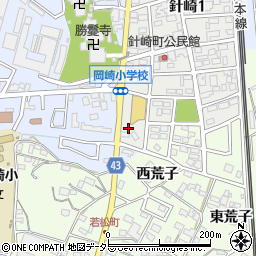 朝日新聞　岡崎南店周辺の地図