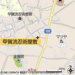 滋賀県甲賀市甲南町竜法師872周辺の地図