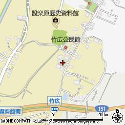 愛知県新城市竹広524周辺の地図