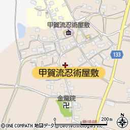 滋賀県甲賀市甲南町竜法師908周辺の地図