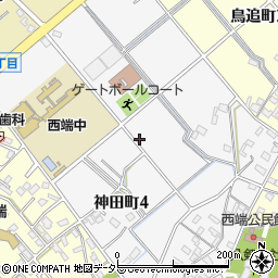 愛知県碧南市神田町周辺の地図