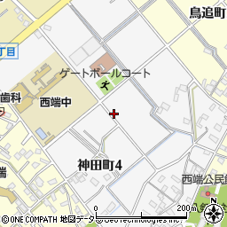 愛知県碧南市神田町周辺の地図