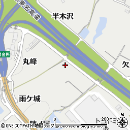 愛知県岡崎市樫山町大母田周辺の地図