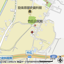 愛知県新城市竹広534周辺の地図