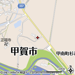 滋賀県甲賀市甲南町杉谷4414周辺の地図