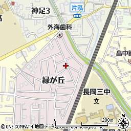 京都府長岡京市緑が丘11-3周辺の地図