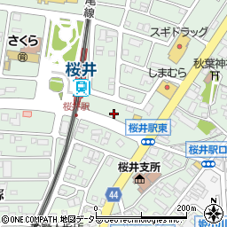 愛知県安城市桜井町中新田周辺の地図