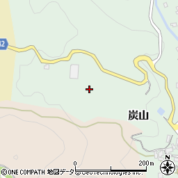 京都府宇治市炭山乾谷周辺の地図